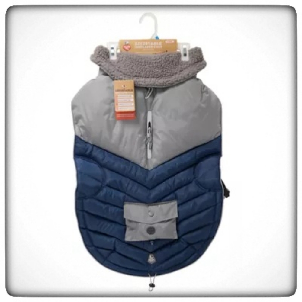 Arcadia Trail Adjustable Insulated Dog Coat-Size XL